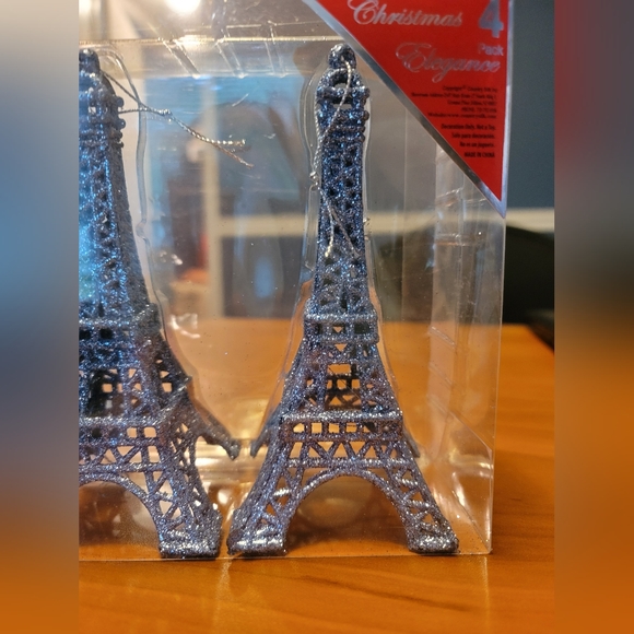 Christmas Elegance 4pc Ornament Set - Picture 3 of 3